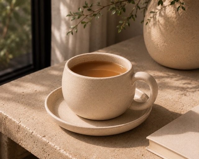 Chubby Mug & Saucer Set