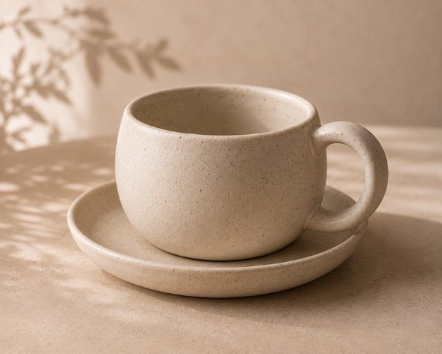 Chubby Mug & Saucer Set