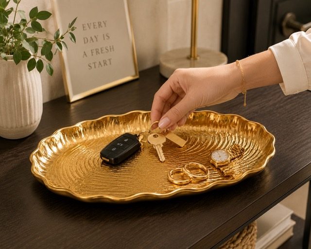 Golden Entry Tray