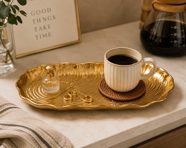 Golden Entry Tray