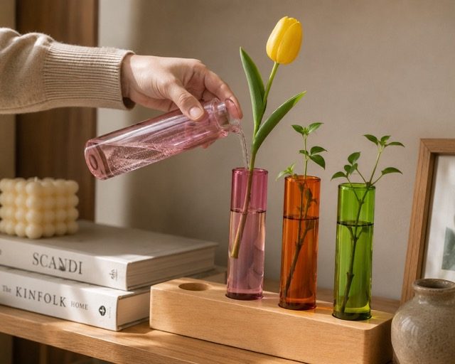 Colorful Glass Plant Tube