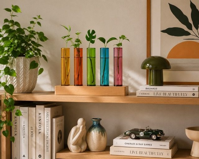 Colorful Glass Plant Tube